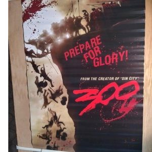 300 MOVIE 🎥 PREPARE FOR GLORY 🎥 Movie Poster 2007 NECA  RARE.